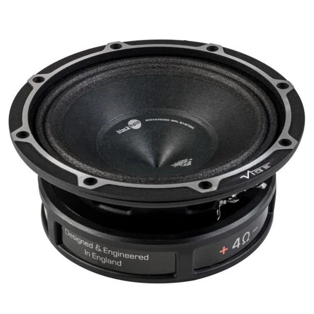 Vibe BDPRO8M-V9 BlackDeath 8" High Power Mid Range Car Speaker 675W Max