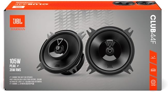 JBL Club 44F 4” (100mm) 2-way Co-axial Car Speakers 210W