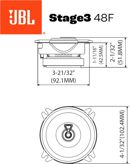 JBL Stage3 48F - Stage3 Gen2 4" Coaxial Speakers