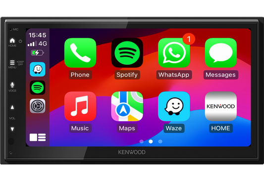 Kenwood DMX5023DABS - 6.8” Wired CarPlay Android Auto Mirroring, DAB+ Radio Multimedia Screen