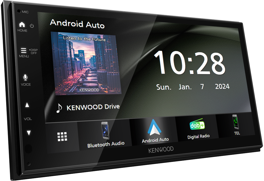Kenwood DMX5023DABS - 6.8” Wired CarPlay Android Auto Mirroring, DAB+ Radio Multimedia Screen