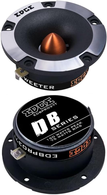 Edge EDBPRO37T-E0 - 3.7" DB Series Pro Audio Car Tweeter 150 Watts - Pair