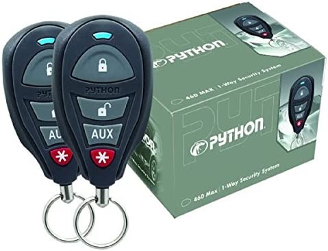 Python 3105P  1-way Car Alarm Vehicle Security System, Includes Two 1-way Remotes