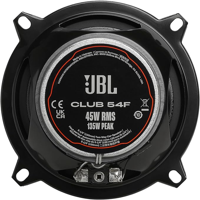 JBL Club 54F 5.25” (130mm) 2-way Co-axial Car Speakers 270W