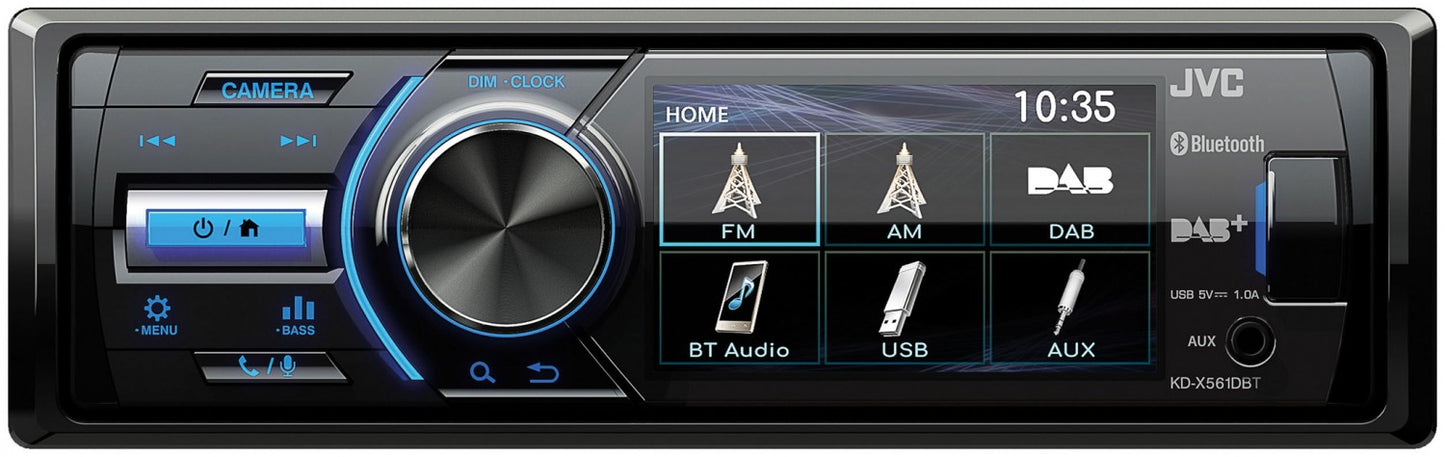 JVC KD-X561DBT - Mechless Stereo Bluetooth DAB USB