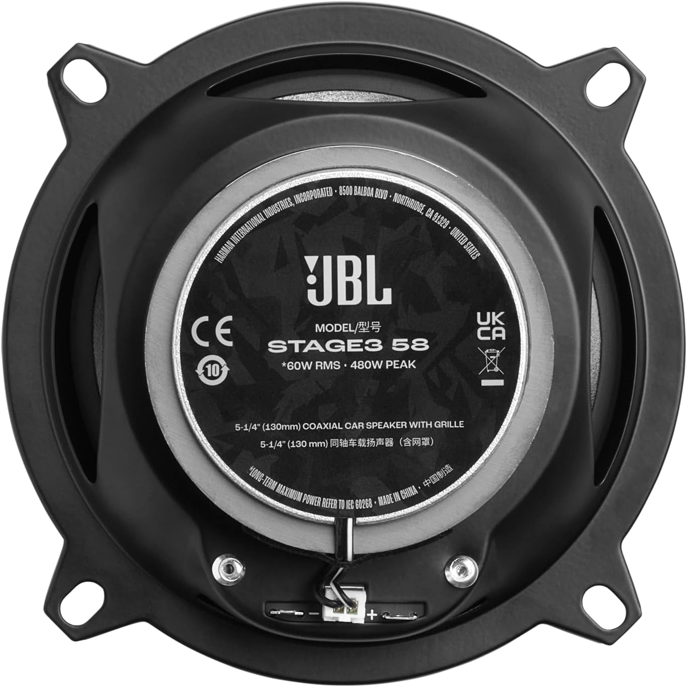 JBL STAGE3 58 - Stage3 Gen2 5.25" 2-Way Coaxial Speakers