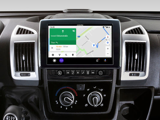 Alpine X903D-DU 9” Navigation for Fiat Ducato III, Citroën Jumper II and Peugeot Boxer II TomTom maps Apple CarPlay and Android Auto