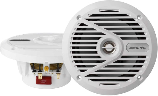 Alpine SPS-M601W - 6.5" Coaxial Marine Speakers
