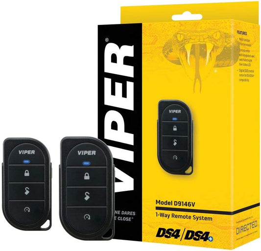 Viper D9146V 1-Way 4-Button DS4 / DS4+ RF Kit with up to 1/4 Mile Range (Remote Only)