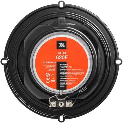 JBL CLUB 620F - 6.5" 2 Way Coaxial Shallow-mount Speakers Without Grills