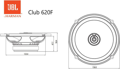 JBL CLUB 620F - 4 Box Deal