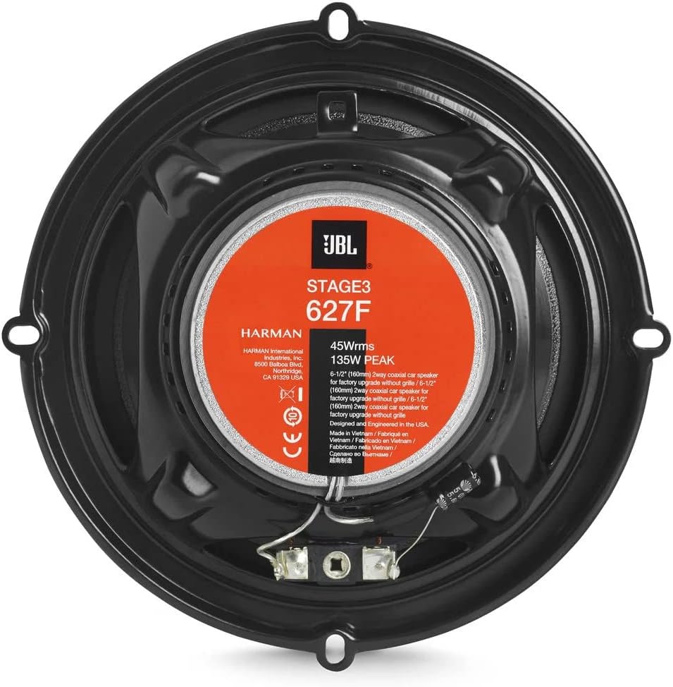 JBL Stage3 627F - 6.5" 2 Way Coaxial Speakers Factory Upgrade Without Grills