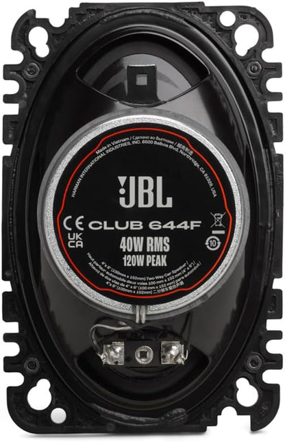 JBL Club 644F 4”x6” (100mm x 150mm) 2-way Co-axial Car Speakers 240W