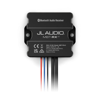 JL Audio MBT-RXV2 Water-resistant Audio Receiver with Bluetooth® Wireless Technology