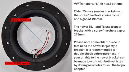 VIBE OPTI8VWT5-V0 - VW T5 8" OPTISOUND Speaker Upgrade