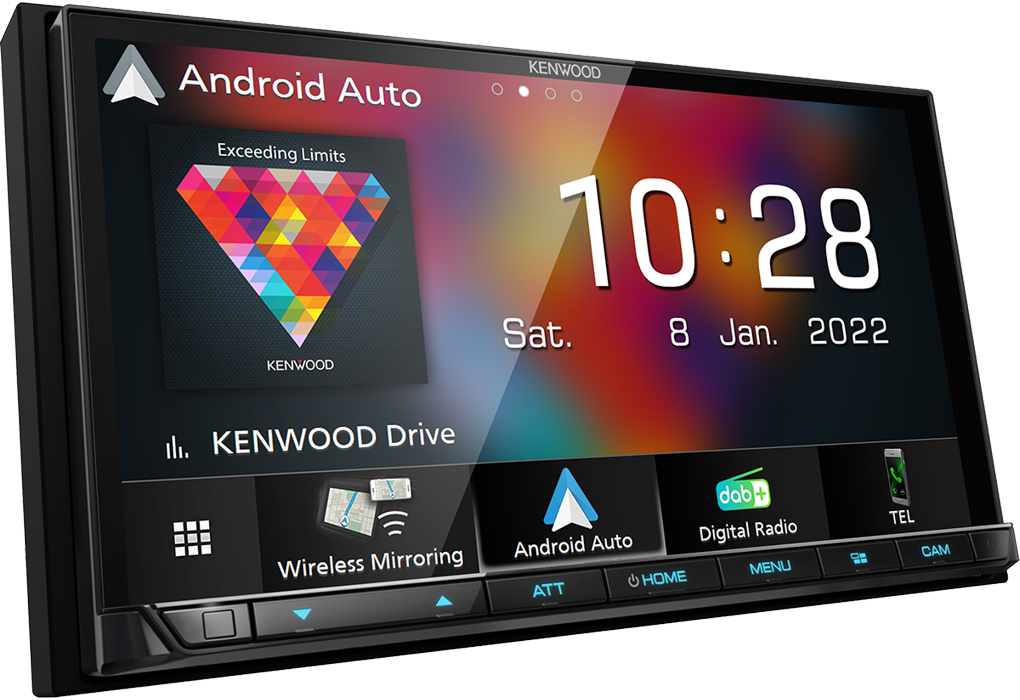 Kenwood DMX8021DABS - 7.0" Wireless Apple CarPlay & Android Auto, Bluetooth, DAB