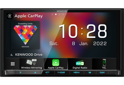 Kenwood DMX8021DABS - 7.0" Wireless Apple CarPlay & Android Auto, Bluetooth, DAB