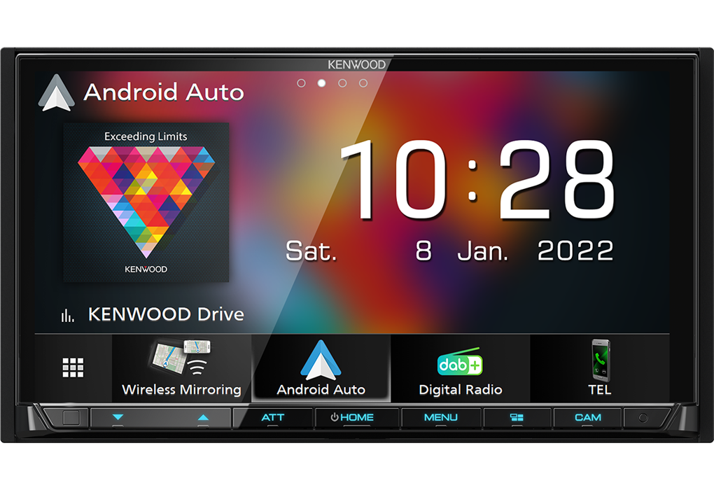 Kenwood DMX8021DABS - 7.0" Wireless Apple CarPlay & Android Auto, Bluetooth, DAB