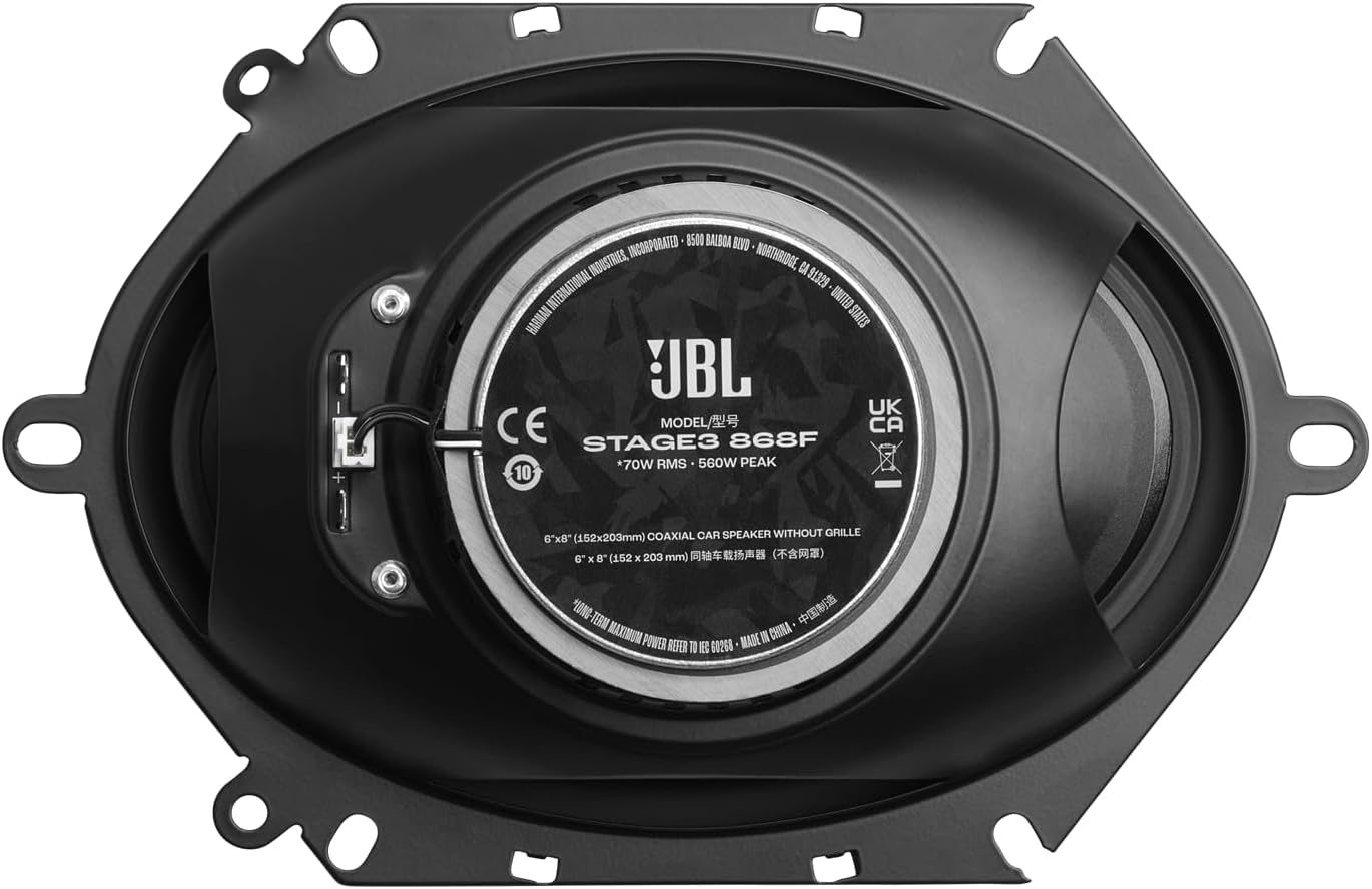 JBL STAGE3 868F - Stage3 Gen2 8"X6" 2-Way Coaxial Speakers