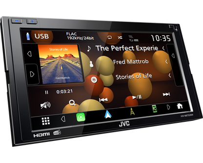 JVC KW-M875DBW - 6.8" Wireless Apple CarPlay Android Auto & Mirroring DAB Bluetooth Stereo