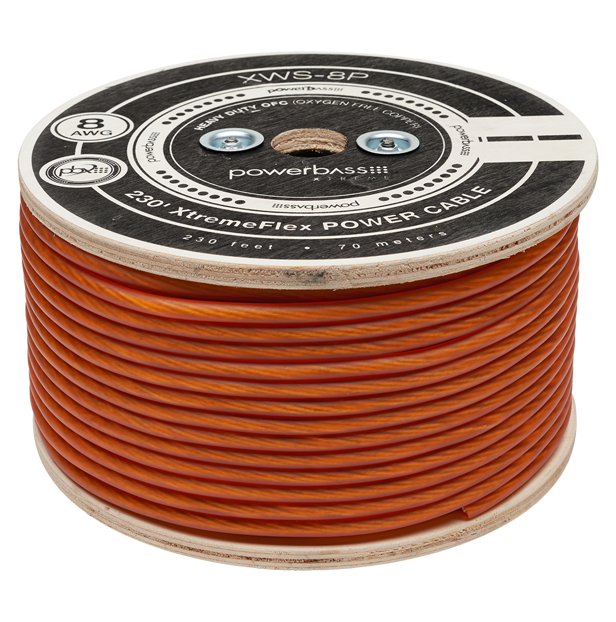 Powerbass XWS-8P 100% OFC 8 AWG Power Wire 70 Metres