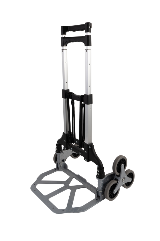 Kendo 90805 - Folding Stair Climber Sack Truck 80kg Aluminium Hand Trolley 50Kg Stairs