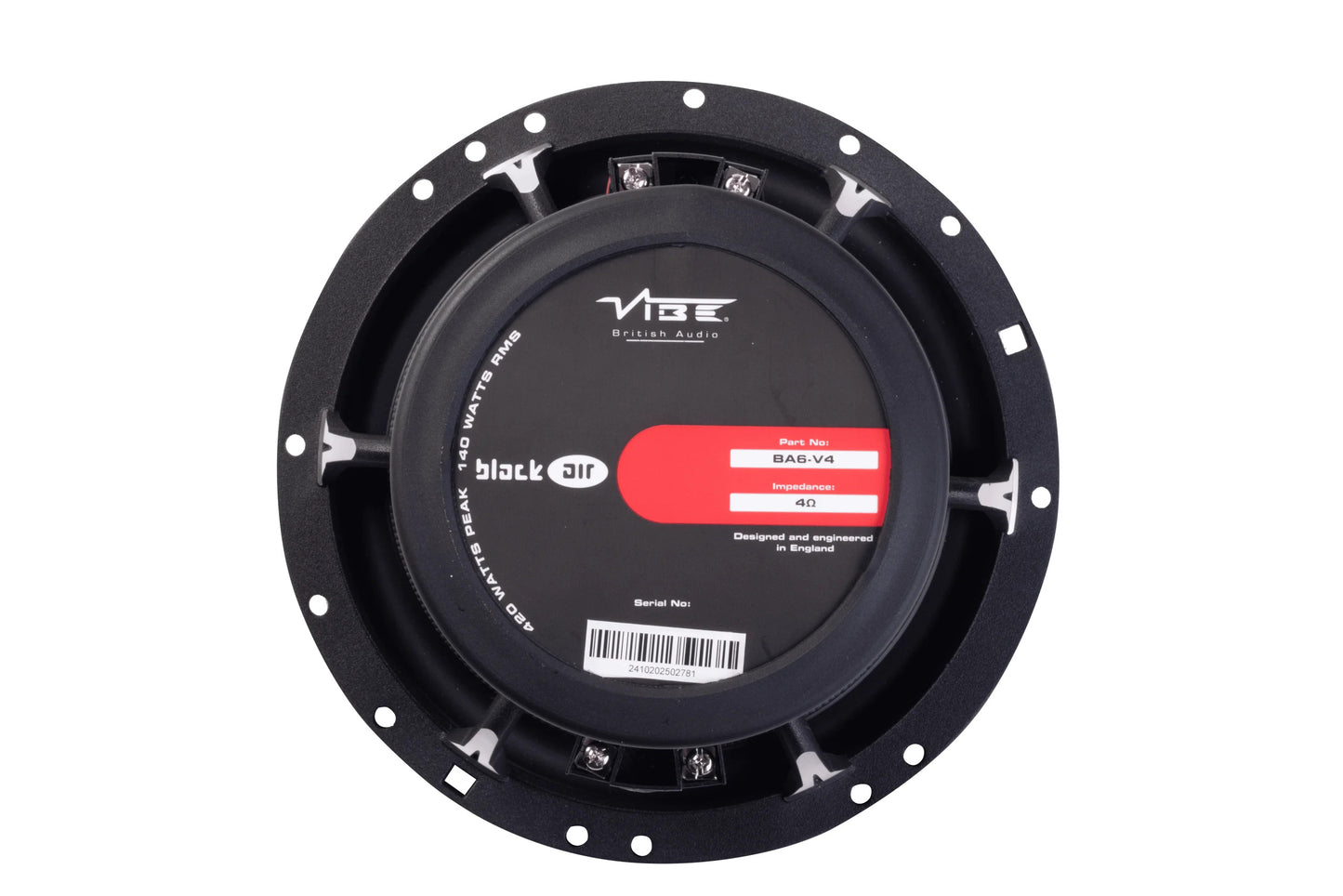 Vibe BA6-V4 Blackair 6.5 Inch 420 Watts Coaxial Speaker