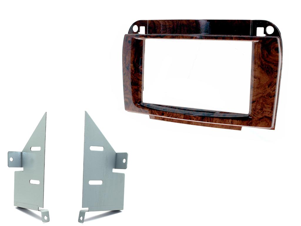 Connects2 CT23MB21 - Double DIN Fascia For Mercedes CL (Wood Grain)