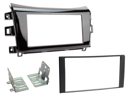 Connects2 CT23NS36 - Double DIN Fascia For Nissan Navara/NP300 (Gloss Black)