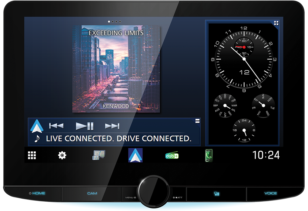 Kenwood DMX9724XDSCAMPER - 10.1" CarPlay Android Auto Hi-Res Audio Wifi DAB Bluetooth Stereo Motorhome & Campervan