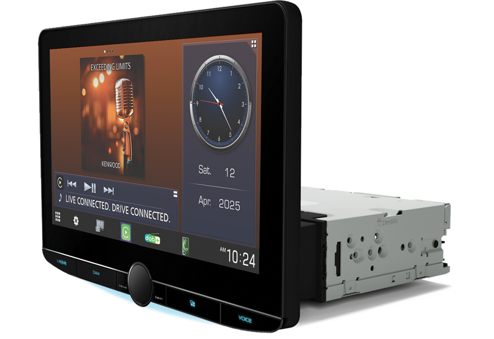 Kenwood DMX9724XDSCAMPER - 10.1" CarPlay Android Auto Hi-Res Audio Wifi DAB Bluetooth Stereo Motorhome & Campervan