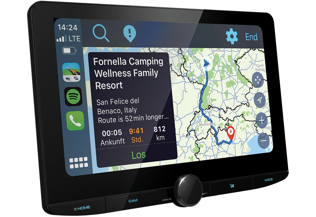 Kenwood DMX9724XDSCAMPER - 10.1" CarPlay Android Auto Hi-Res Audio Wifi DAB Bluetooth Stereo Motorhome & Campervan