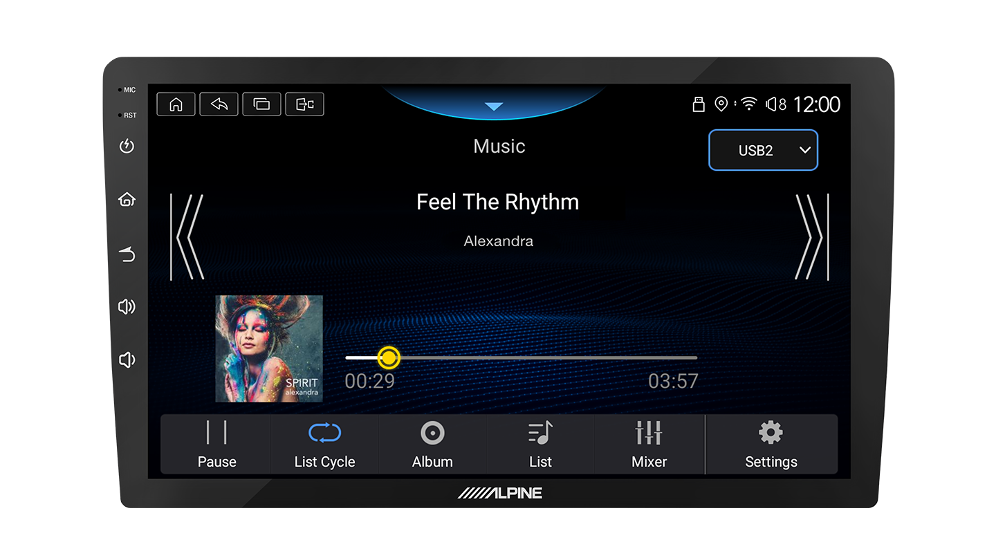 Alpine INE-AW409S - 9" Digital Multimedia Receiver Bluetooth Mirror link Apple CarPlay Android Auto Car Stereo