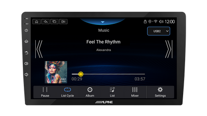 Alpine INE-AW409S - 9" Digital Multimedia Receiver Bluetooth Mirror link Apple CarPlay Android Auto Car Stereo