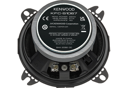 Kenwood KFC-S1067 4" (10cm) Coaxial Flush Mount Dual Cone Speaker System