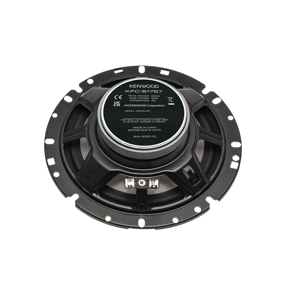 Kenwood KFC-S1757 6.5" (17cm) Coaxial Flush Mount Dual Cone Car Speaker System