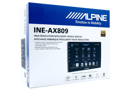 Alpine INE-AX809 - 9" Digital Multimedia Receiver Apple CarPlay Android Auto Hi-Res Audio playback Bluetooth USB & HDMI