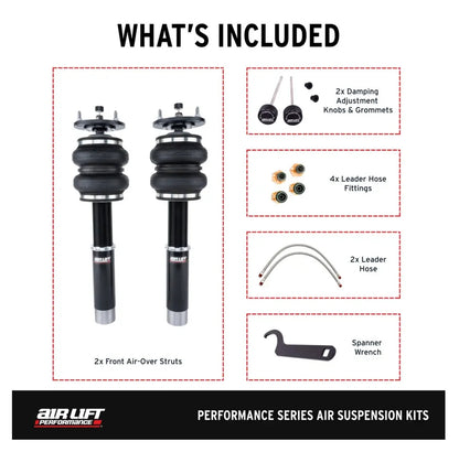 Air Lift 76030 - Performance 51mm Front Air Suspension Strut Kit for BMW 3 Series E30 1986-1993
