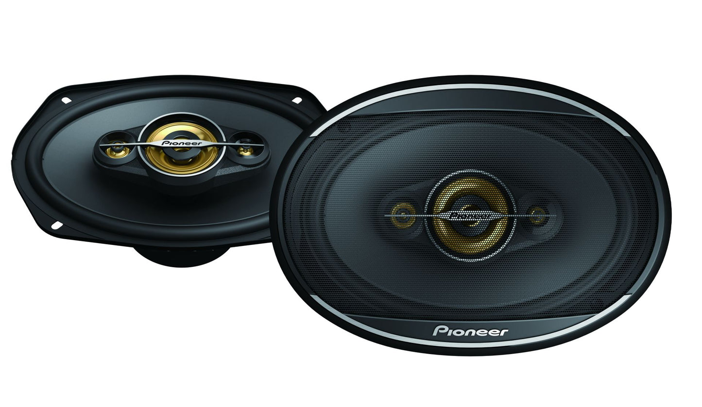 Pioneer TS-A6971F - 6"x9" 4-Way Coaxial Car Shelf Speakers 600W