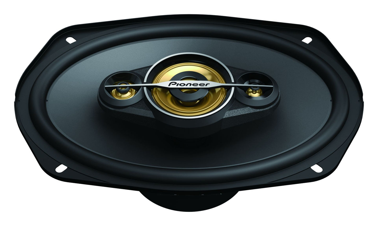 Pioneer TS-A6971F - 6"x9" 4-Way Coaxial Car Shelf Speakers 600W