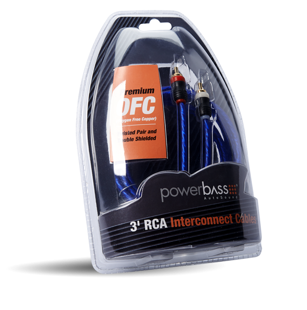 Powerbass ARCA-3 3' RCA Cables