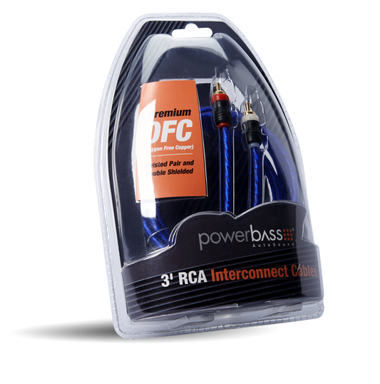 Powerbass ARCA-3 3' RCA Cables
