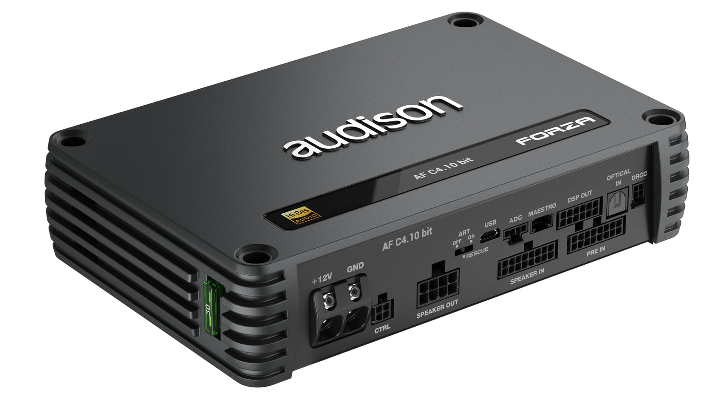 Audison AF C4.10 Bit - Forza 4 Channel Amplifier with 10 Channel DSP Control