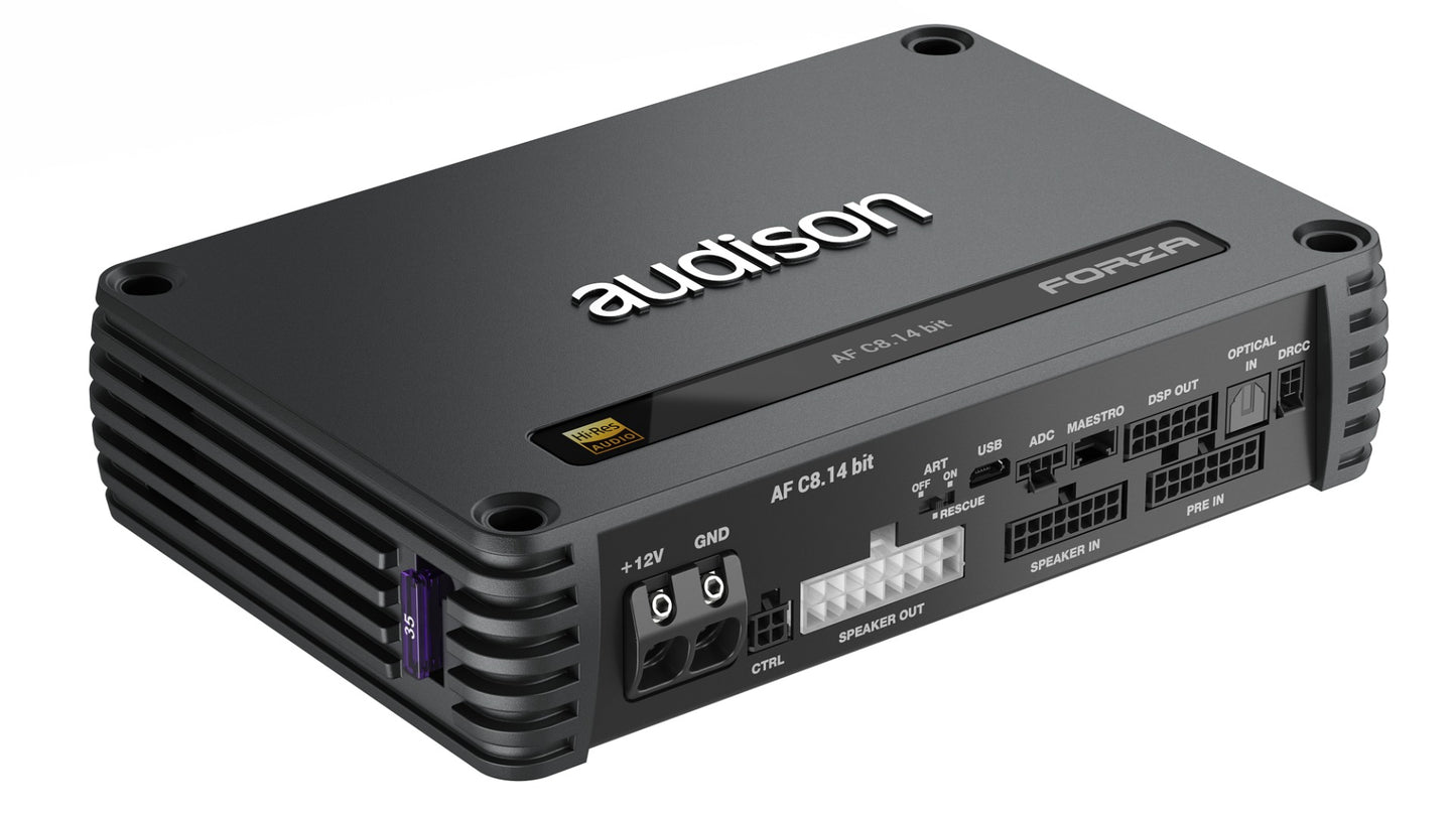 Audison AF C8.14 Bit - Forza 8 Channel Amplifier with 14 Channel DSP Control