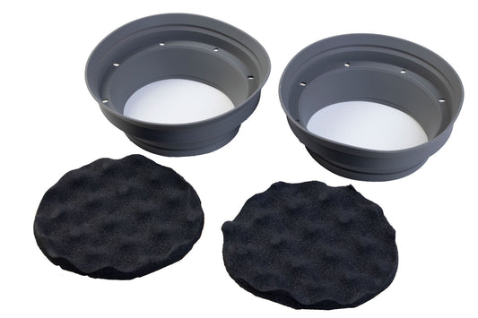 Vibe AVASP8-V2 - Adjustable Speaker 8" Baffle Rubber Baffle + Isolator