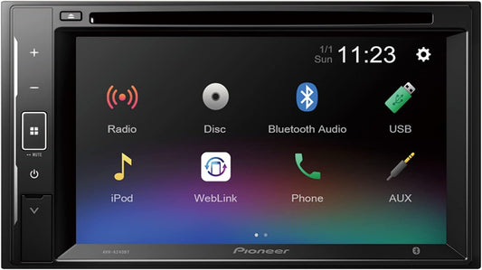 Pioneer AVH-A240BT Double DIN Stereo with 6.2" Touchscreen