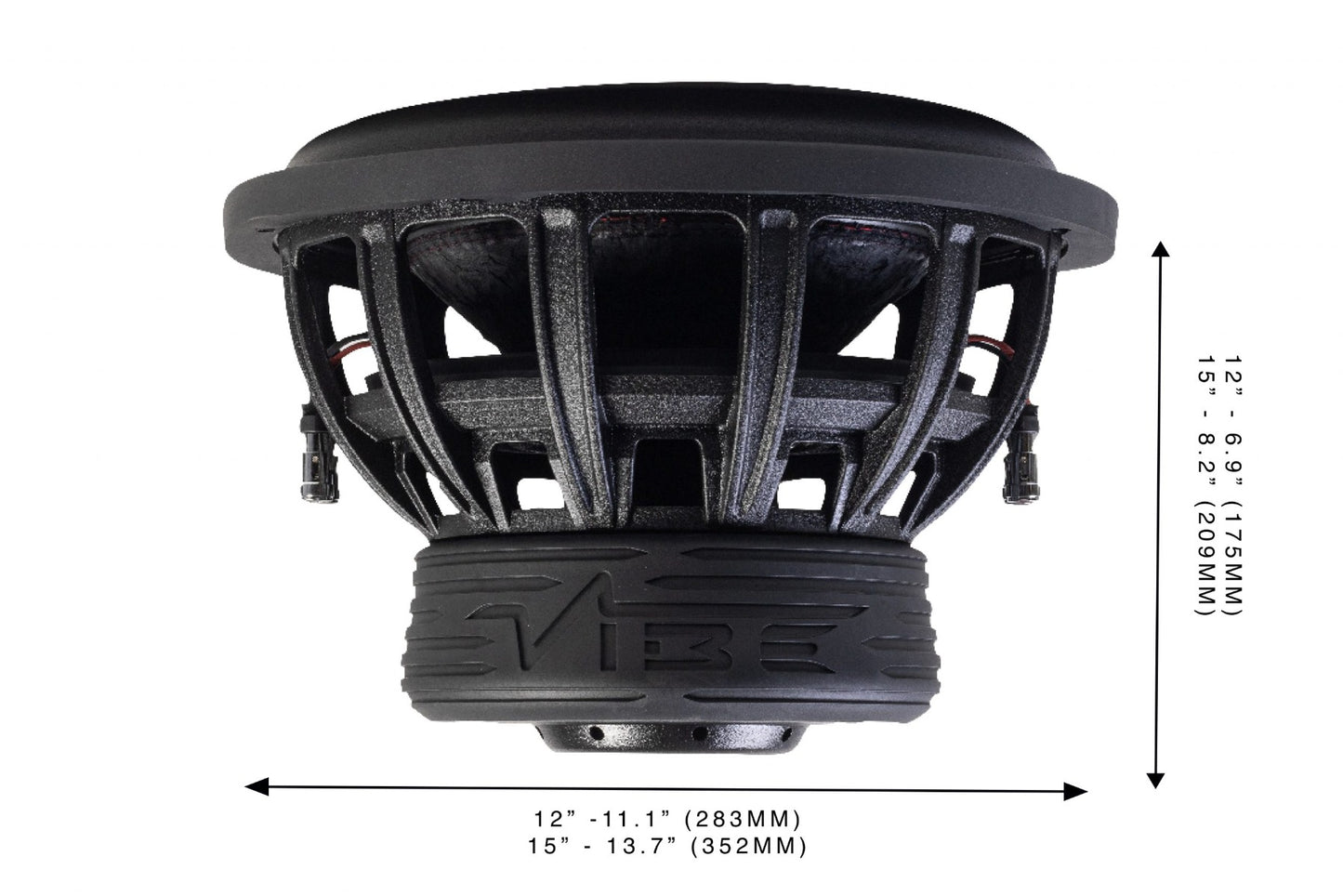 VIBE BD12D4-V4 - 12" BLACKDEATH Dual 4 Ohm Subwoofer
