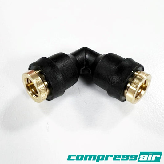 CompressAir CA21025 Union Elbow 1/4” - 1/4” DOT APPROVED