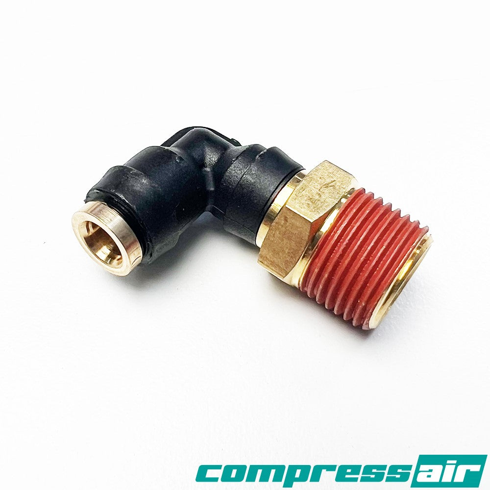 CompressAir 3/8" MNPT To 1/4" PTC ELBOW