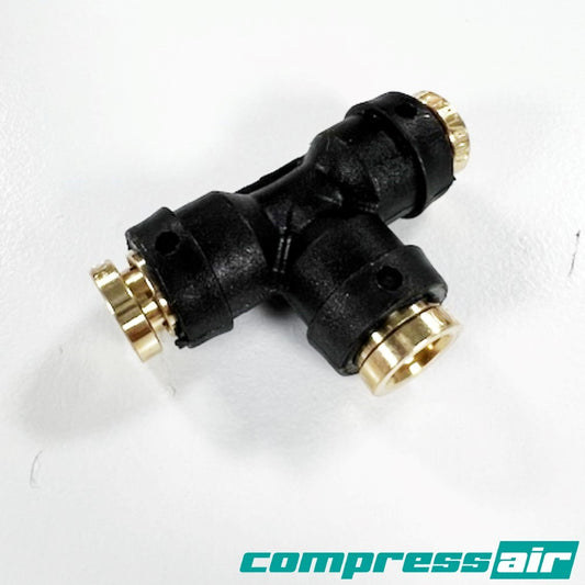 CompressAir CA21852 Union Tee - 3/8” - 3/8” DOT APPROVED